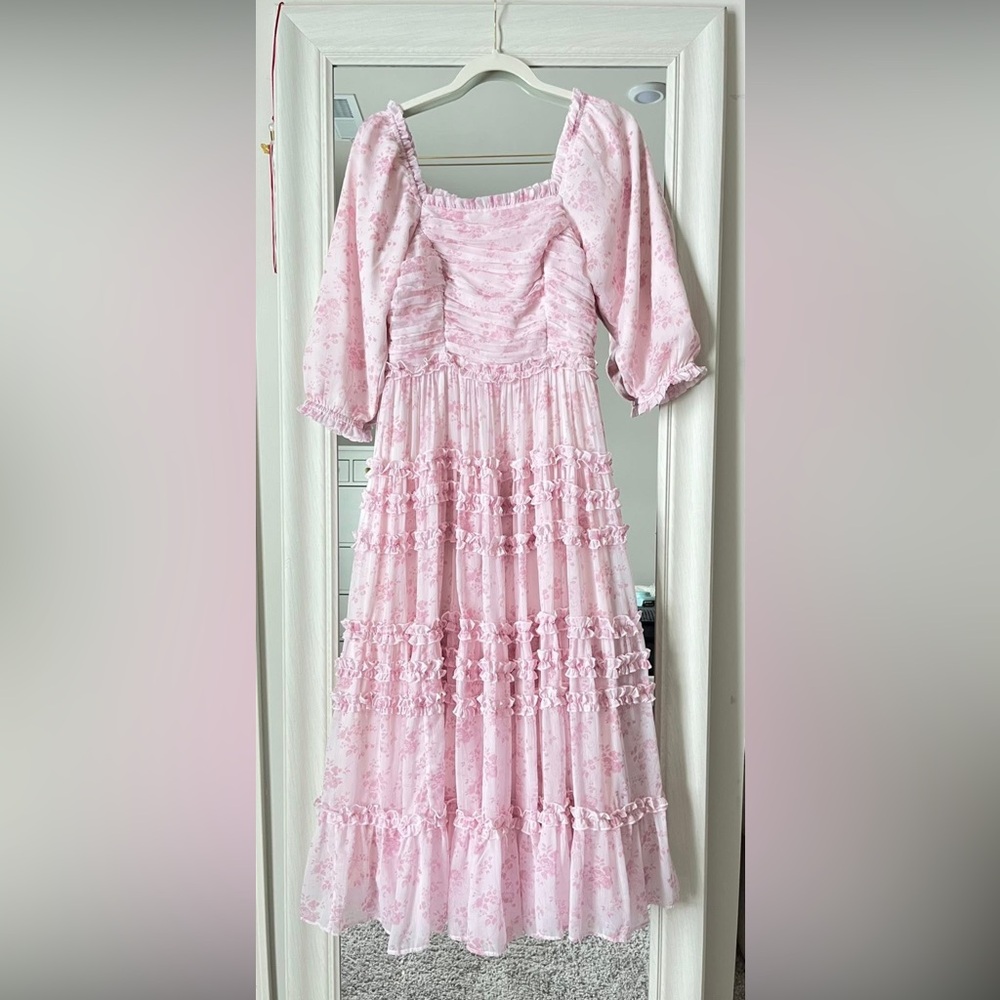 Ivy City Co Pink Aniston Dress size M